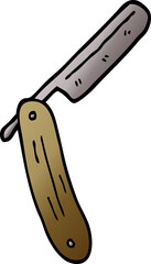 cartoon doodle old style razor