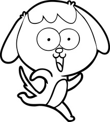 Fototapeta premium cute cartoon dog