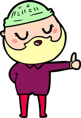 cartoon man with beard