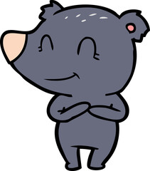 friendly bear cartoon