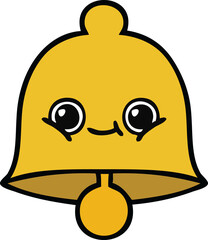 cute cartoon of a bell