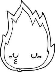 cute cartoon fire