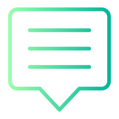 chat bubble gradient icon