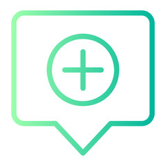 message gradient icon