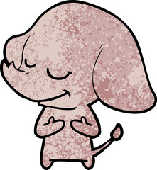cartoon smiling elephant