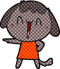 Fototapeta premium cute cartoon dog