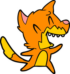 laughing fox cartoon