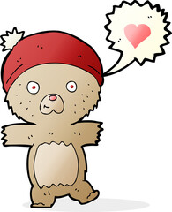 cartoon bear in hat