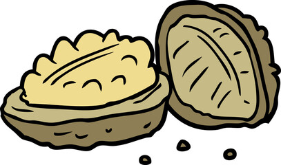cartoon walnuts