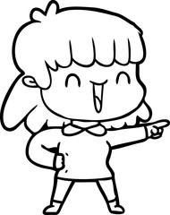 cartoon woman