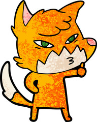 clever cartoon fox