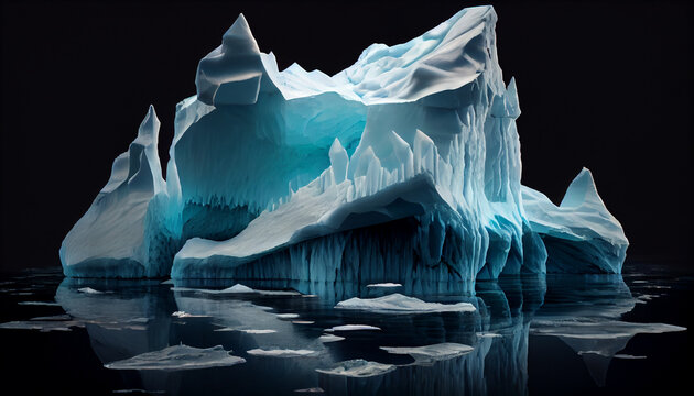 Iceberg Ai generated image