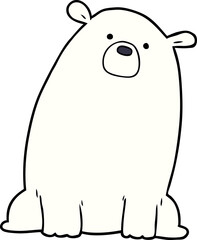 cartoon polar bear
