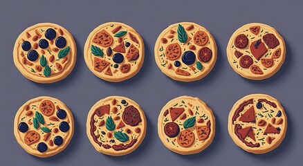 Set of Pizza 