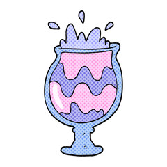 freehand drawn cartoon weird cocktail