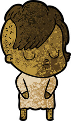 cartoon woman