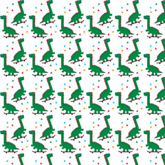 cute dinosaur vector pattern for tee print and background wallpaper
