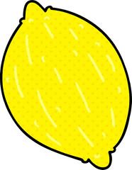 cartoon illustration of a lemon