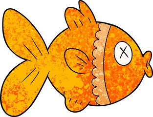 cartoon goldfish