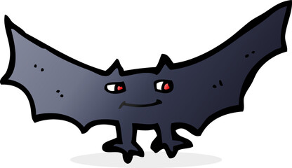 cartoon spooky vampire bat