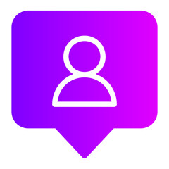 chat box gradient icon