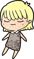 Fototapeta premium cartoon woman