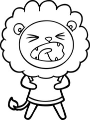 cartoon lion