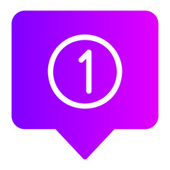 notification gradient icon