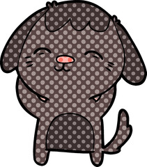 happy cartoon dog