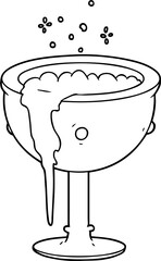 cartoon magic goblet