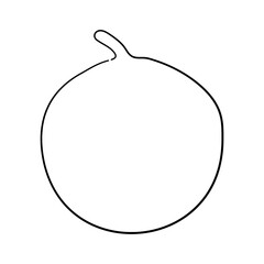 Sketchy black icon of peas. Hand-drawn doodle style. Vector illustration.