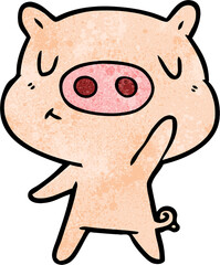 cartoon content pig