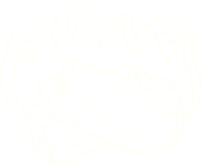 Camp Fire Chalk Drawing