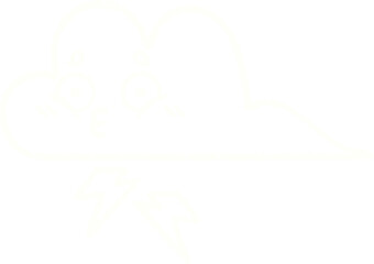 Storm Cloud Chalk Drawing