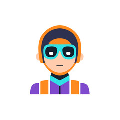 gaming boy avatar logo vector illustration template design