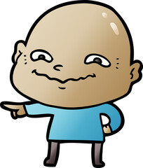 cartoon creepy guy