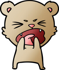 hungry cartoon bear