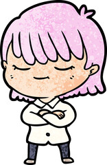 cartoon woman