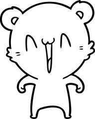 happy polar bear cartoon