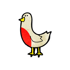 cartoon christmas robin