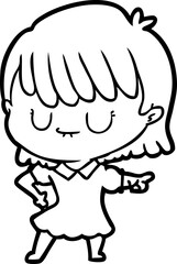 cartoon woman