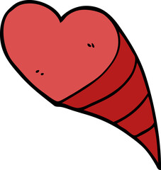 cartoon doodle love hearts