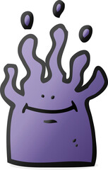 Obraz premium freehand drawn cartoon little alien