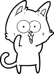 funny cartoon cat