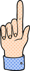 cartoon pointing hand