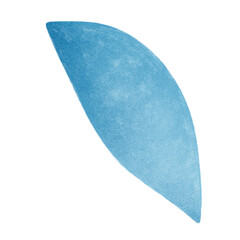 Hand drawn tropical leaf modern illustration. Trendy gradient textured drawing.