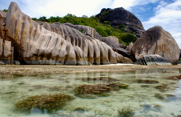 Paysages de La Digue aux Seychelles