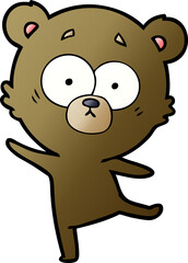 worried bear cartoon