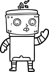 cartoon robot