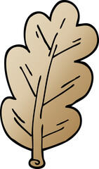 Obraz premium cartoon doodle leaf